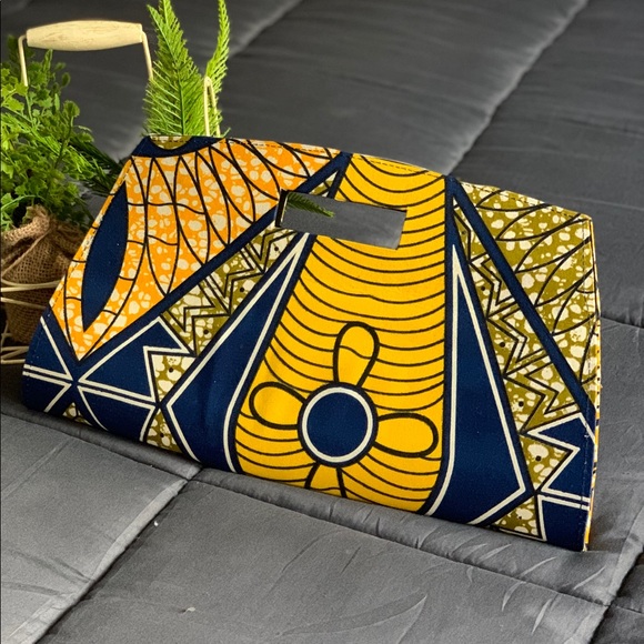 Custom African print clutch purse - Picture 2 of 6
